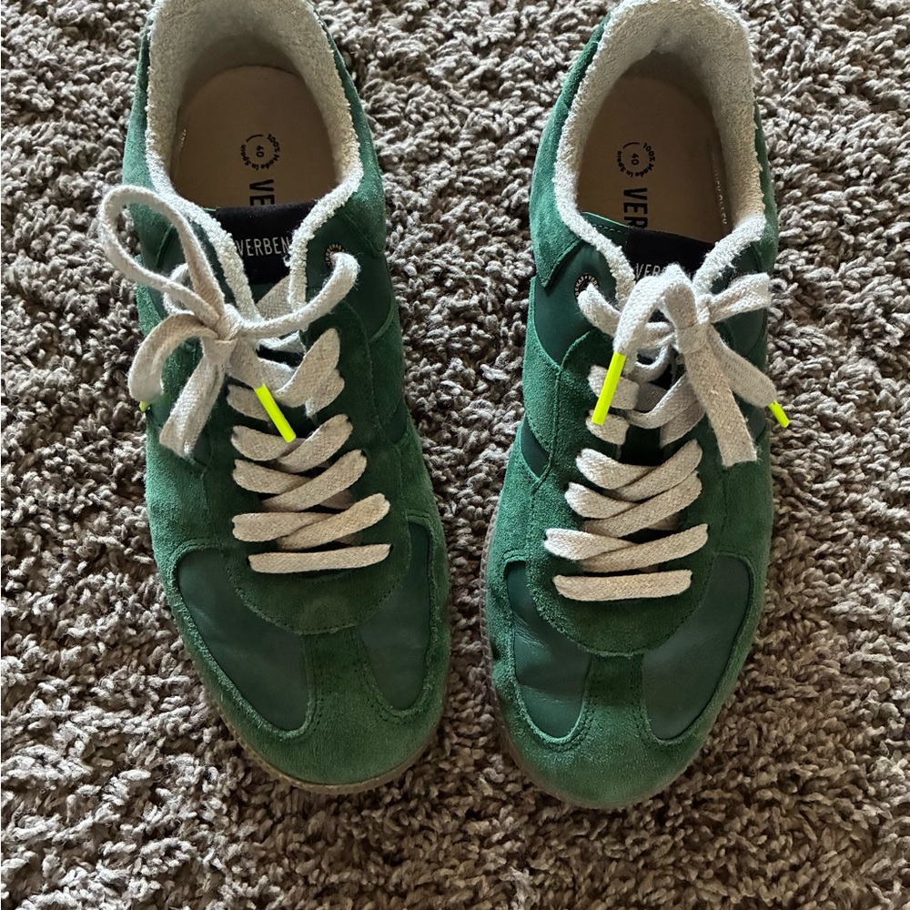 VERBENAS Green Athletic Shoes for Women